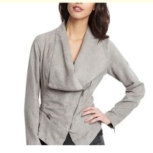 Rampage Grey Faux Suede Jacket